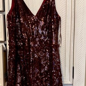 Guess Deep burgundy  Sequin Romper